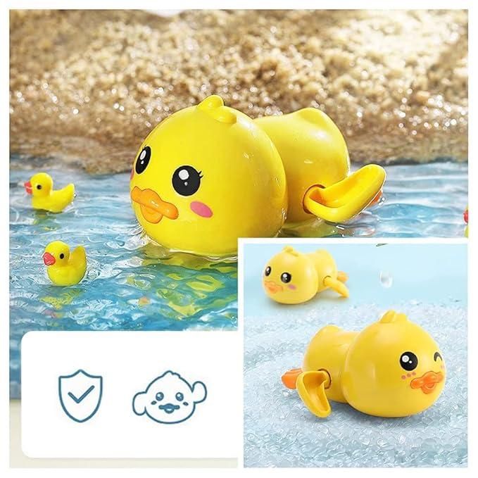 Kids Bath Toy Swimming Duck Wind Up Water Floating Duck Toy